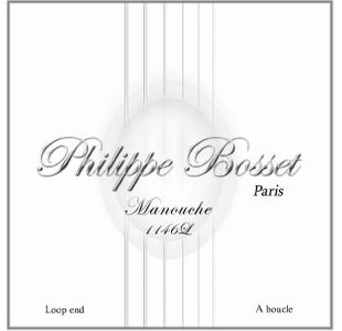 PHILIPPE BOSSET MAN1146L JEU GUITARE MANOUCHE A BOUCLE