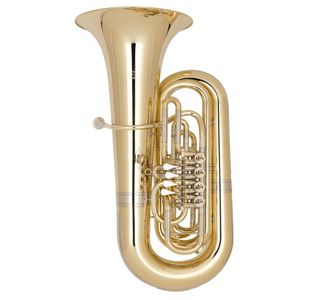 MIRAPHONE 496 "HAGEN" TUBA 5/4 SIB 5 PALETTES VERNI + Housse