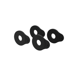 D'ADDARIO FLEX LOCK ANNEAUX DE BLOCAGE DE SANGLE NOIR - Lot de 4