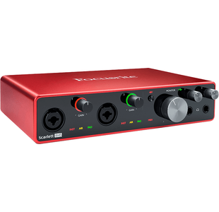 FOCUSRITE SCARLETT3-8i6 INTERFACE AUDIO USB -  8entrées/6 sorties