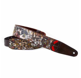 RIGHTON STRAPS LADYLUCK-BR COURROIE GUITARE TISSU MOTIF LADY LUCK