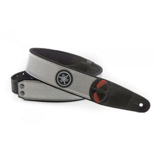 YAMAHA RIGSTARSILV "STARDUST SILVER" COURROIE GUITARE VEGAN ARGENTÉE