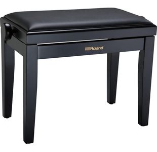 ROLAND RPB-200BK BANQUETTE PIANO NOIR SATINE / SIMILI CUIR NOIR