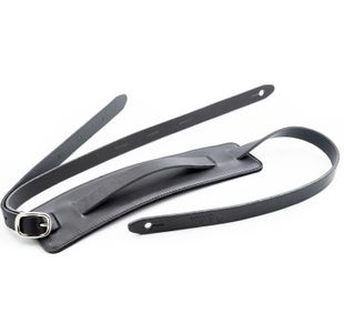 RIGHTON STRAPS SLIM-BK COURROIE CUIR SLIM NOIR