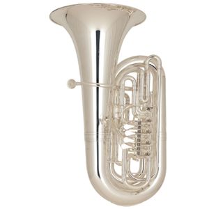 MIRAPHONE 291B 07020 "BRUCKNER" TUBA EN UT 5 PALETTES ARGENTE +housse