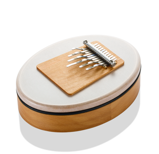 HOKEMA SANSULA BASIC MELODY KALIMBA 11 LAMES CAISSE BOIS & PEAU SYNT.