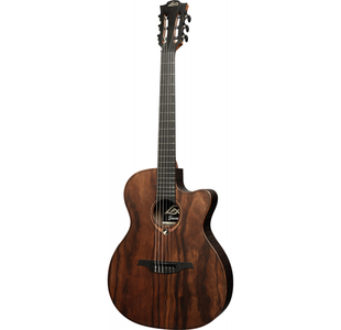LAG SAUVAGE-N-ASCE "SAUVAGE" GUITARE CLASSIQUE ELECTRO BRANKOWOOD