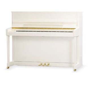 SCHIMMEL C121 "TRADITION" PIANO DROIT VERNI BLANC