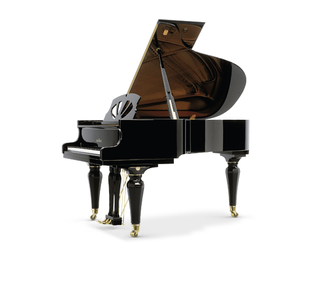 SCHIMMEL C 182 ART NOUVEAU PIANO A QUEUE VERNI NOIR