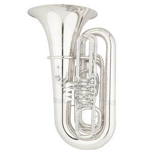 EASTMAN EBB624S TUBA EN SIB 5/4 ARGENTÉE 5 PALETTES
