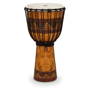TOCA TODJ-10TM DJEMBE ACAJOU 10" ACCORD PAR CORDES TRIBAL MASK