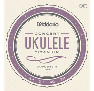 D'ADDARIO EJ87C PROARTE TITANIUM JEU CORDES UKULELE CONCERT
