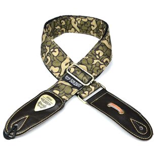 SOLDIER 1306A02 COURROIE GUITARE LUXE TOILE CAMOUFLAGE VERT