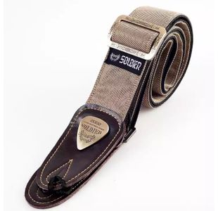 SOLDIER 131005 COURROIE GUITARE LUXE JEAN TISSÉ BEIGE
