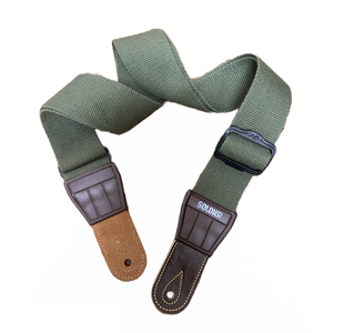 SOLDIER 131403 COURROIE GUITARE COTON TISSÉ KAKI