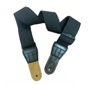 SOLDIER 131405 COURROIE GUITARE COTON TISSÉ NOIR