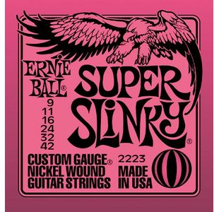 ERNIE BALL 2223 SUPER SLINKY JEU CORDES GUITARE ELECTRIQUE 9-42