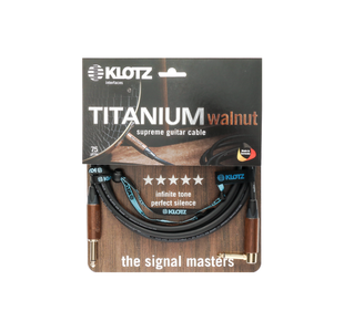 KLOTZ TIW0600PR "TITANIUM" CABLE JACK MONO/JACK 90° CONTACT OR