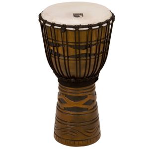 TOCA TODJ-12AM DJEMBE ACAJOU 12" ACCORD PAR CORDES AFRICAN MASK