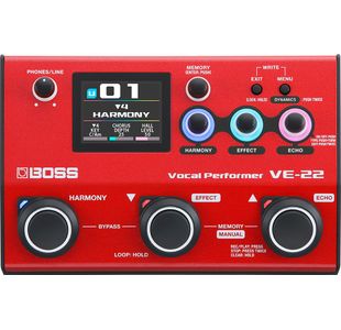 BOSS VE-22 "VOCAL PERFORMER" PROCESSEUR DE VOIX avec alimentation