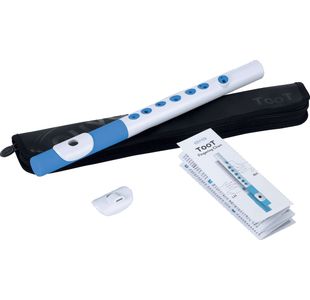 NUVO TOOT N430TWBL PETITE FLUTE TRAVERSIERE PLASTIQUE BLANCHE/BLEUE