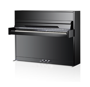 WILHELM SCHIMMEL W114 "MODERN" PIANO DROIT VERNI NOIR