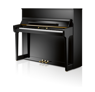 WILHELM SCHIMMEL W118 "TRADITION" PIANO DROIT VERNI NOIR