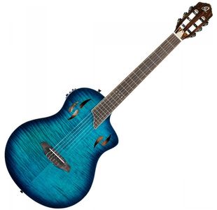 ORTEGA RTPDLX-FMA "TOURPLAYER DELUXE" GUITARE CLASSIQUE ELECTRO BLEUE