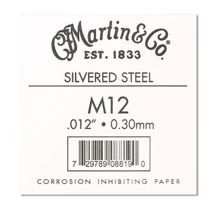 MARTIN 012 CORDE FOLK ACIER PLEIN .012"