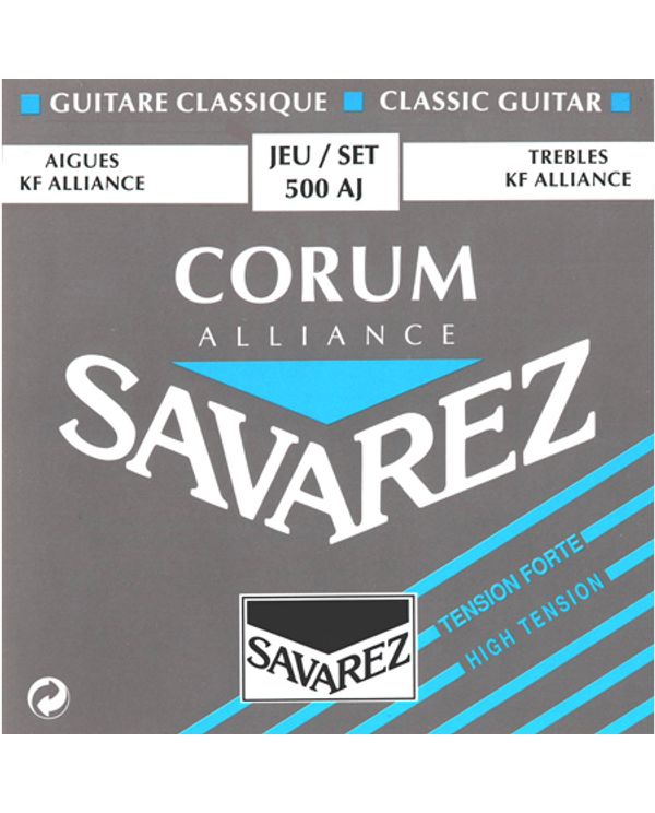 JEU de Cordes pour Guitare SAVAREZ ALLIANCE BLEU fort tirant