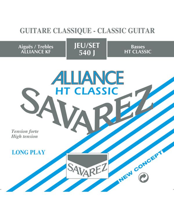 JEU de Cordes pour Guitare SAVAREZ ALLIANCE BLEU fort tirant