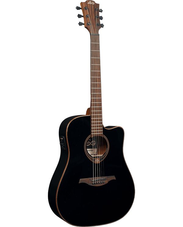 Acheter LAG T118DCE-BLK TRAMONTANE GUITARE FOLK ELECTRO DREADNOUGHT NOIRE