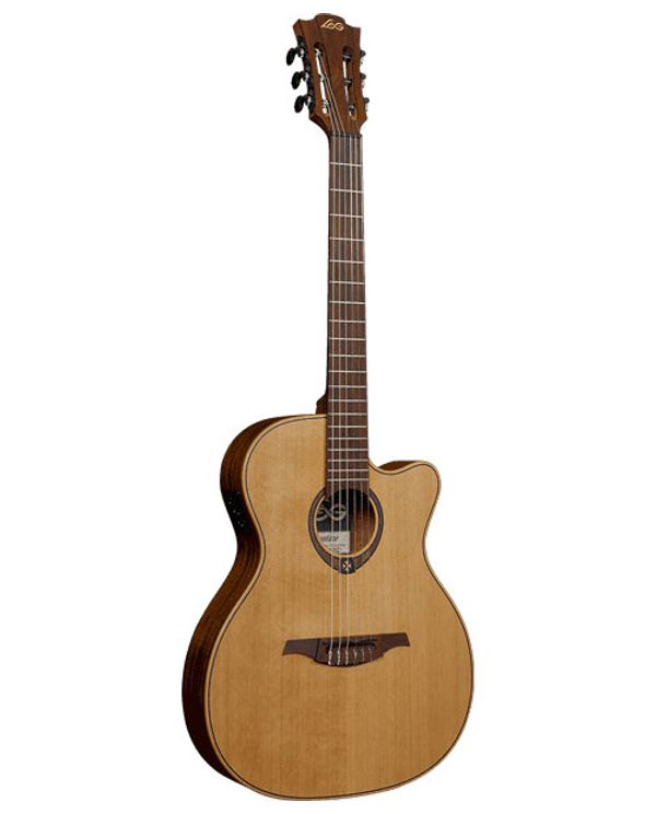 Acheter LAG TN170ASCE TRAMONTANE GUITARE FOLK NYLON COUNTRY AUDITORIUM SLIM