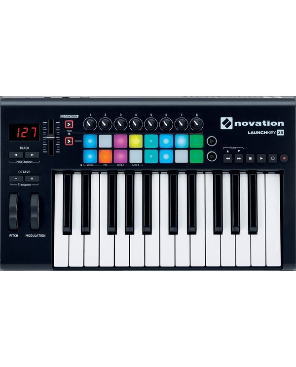 CLAVIER MAITRE NOVATION 25 NOTES/16 PADS LAUNCHKEY-25-MK3