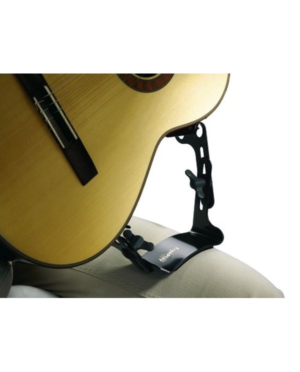 Support De Médiator Guitare En Silicone Avec Ventouse - Fixation Facile Sur Guitare, Basse, Ukulélé - Noir